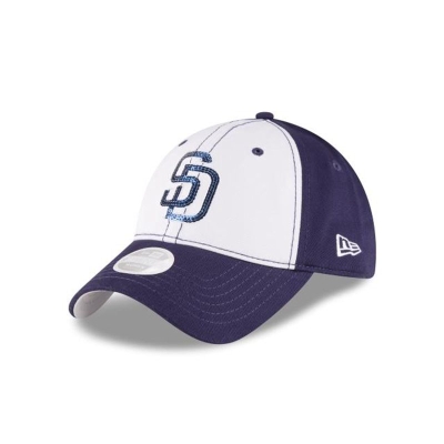 Blue San Diego Padres Hat - New Era MLB Essential 9TWENTY Adjustable Caps USA8460317